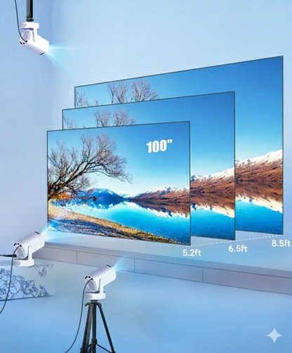 Kino Luxxia™ – Smart Projektor z Androidem i Wi-Fi | Kino Bez Kabli w Twoim Domu | 4K