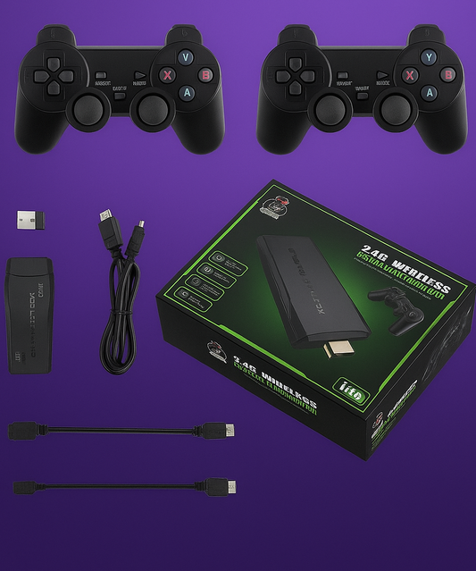 RETROLUXXIA™ – Konsola Retro Plug-and-Play + 2 Pady